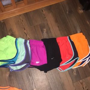 Six Nike shorts size small